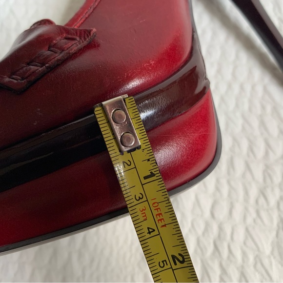 Carvela Oxblood Leather Platform High Heels Loafer Stilettos EU38 UK5 - Picture 13 of 14